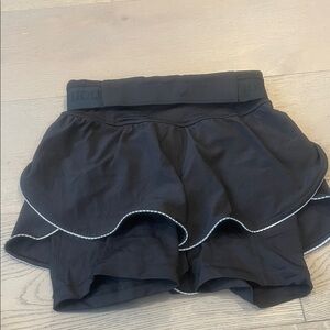 lululemon athletica Black Ruffle Skorts